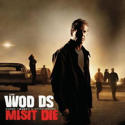 Create a textless movie poster for a film called "Tim Woods Must Die"