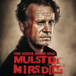 Create a textless movie poster for a film called "Tim Woods Must Die"