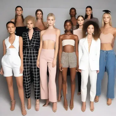 The cast of characters for the fashion show included top models, designers, and fashion influencers.