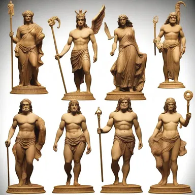 The cast of characters in Greek mythology includes gods, goddesses, demigods, and mythical creatures.