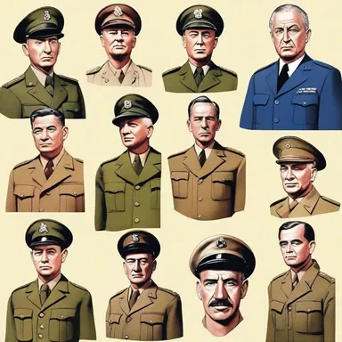 The cast of characters in World War II consisted of political leaders, military commanders, and soldiers from various nations.