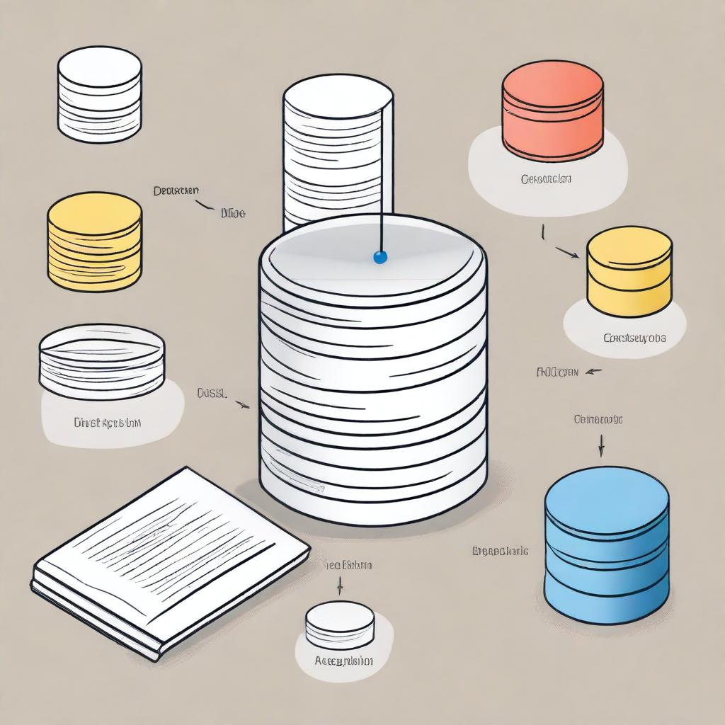 An image illustrating the concept of data retrieval queries in a Database Management System (DBMS)