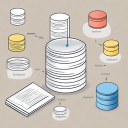 An image illustrating the concept of data retrieval queries in a Database Management System (DBMS)