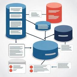 An image illustrating the concept of data retrieval queries in a Database Management System (DBMS)