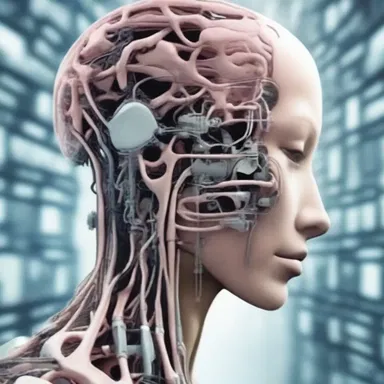 In the futuristic world of the science fiction novel, humans have implanted medullas that enhance their cognitive abilities.