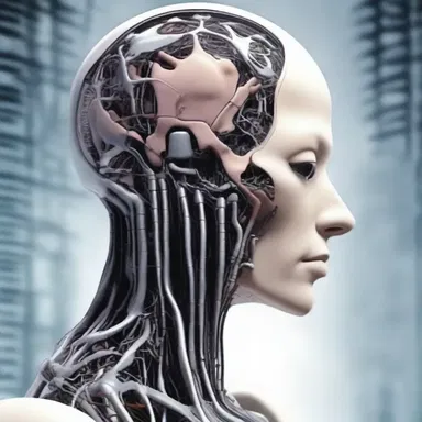 In the futuristic world of the science fiction novel, humans have implanted medullas that enhance their cognitive abilities.