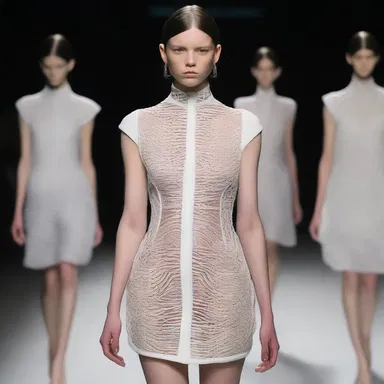 The designer's collection featured clothing with patterns resembling the intricate structure of the medulla.