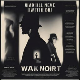 Create a noir-style movie poster