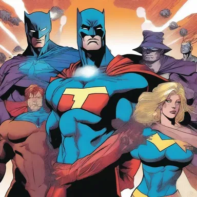In this comic book series, a group of superheroes uncover an evil plot through psychic communication with each other.