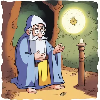 In cartoons, characters often visit a wise old mystic who uses oneiromancy to decipher their dreams and provide guidance on their adventures.