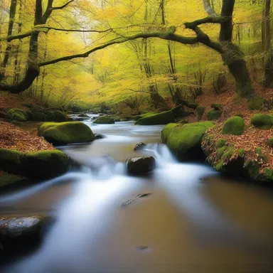 In the mystical realm of fantasy, the headstream of this river is believed to possess magical powers that grant eternal youth and happiness.