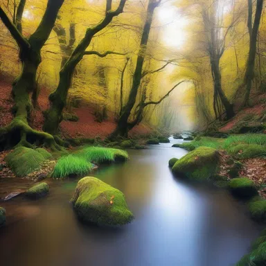 In the mystical realm of fantasy, the headstream of this river is believed to possess magical powers that grant eternal youth and happiness.