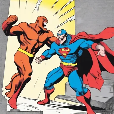 The superhero's decrescendo roar startled the villain.