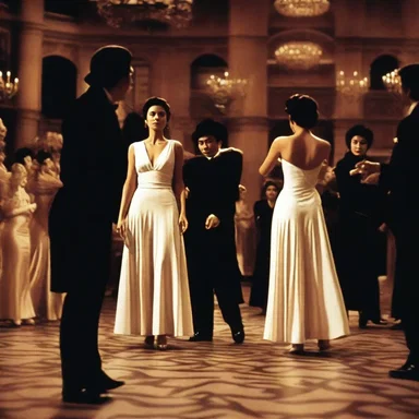 The climactic scene in the film was enhanced by the use of a dramatic decrescendo in the background music.