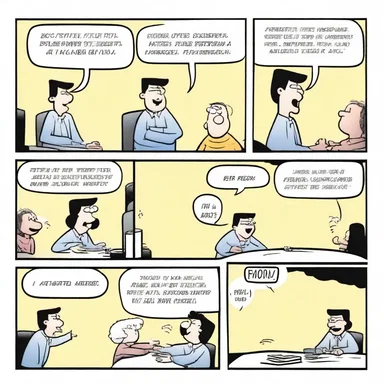 In the comic strip, the character's shout started with a loud exclamation and ended with a gentle decrescendo.