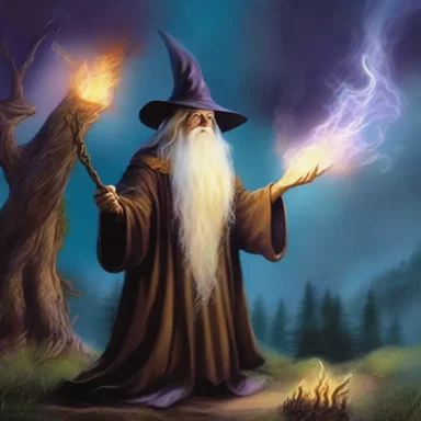 In the magical world of fantasy, the wizard's powerful incantation would begin with a loud boom and gradually decrescendo to a whisper.