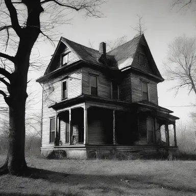 The haunted house was believed to be cursed with arsenide, causing unexplainable horrors to befall anyone who entered.