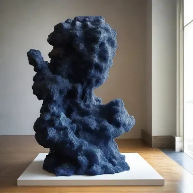 The artist created a stunning sculpture using various materials, including arsenide, to convey a powerful message about the destructive nature of certain elements.