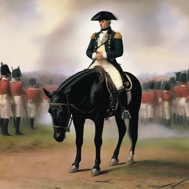 During the Battle of Waterloo, the general became scatty and lost in thought, which caused confusion among his troops.