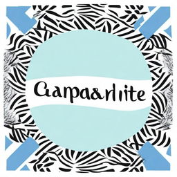 Generate an image with a background of blue and black patterns. In the center, include the text 'Campadite'.