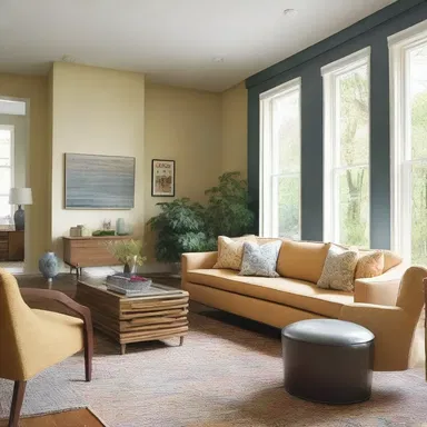 The scatty design of the house lacked a cohesive style and color scheme.