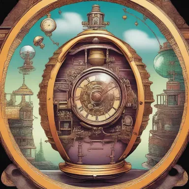 In the science fiction novel, the scatty professor accidentally created a time machine.