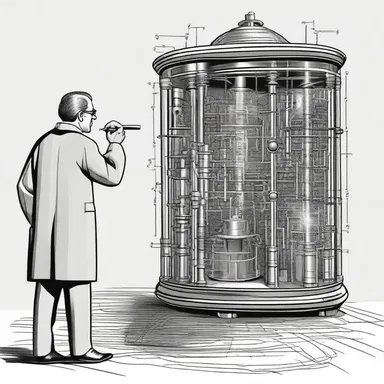 In the science fiction novel, the scatty professor accidentally created a time machine.