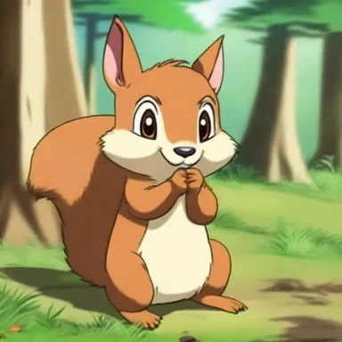 In the popular anime series, the chipmunk character has the ability to communicate with other woodland creatures.