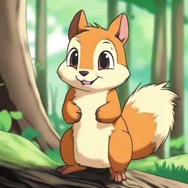 In the popular anime series, the chipmunk character has the ability to communicate with other woodland creatures.