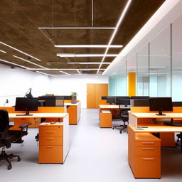 Design an efficient and comfortable office workspace within an area of 11ft by 20ft that can accommodate up to 15 people. The design should include desks, chairs, and essential office equipment, while maintaining a balance of flow and personal space.