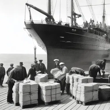 The loading of supplies onto the ships played a crucial role in the success of the historic voyage.