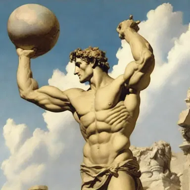 In Greek mythology, Atlas was punished to bear the load of the sky on his shoulders, exemplifying the concept of loading.
