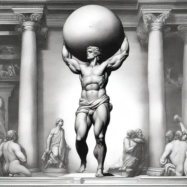 In Greek mythology, Atlas was punished to bear the loading of the entire world on his shoulders.