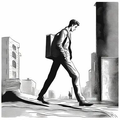 The protagonist carried the weight of his past mistakes as a constant loading in the novel.