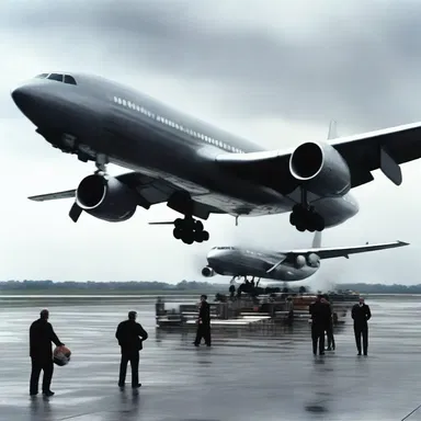 The loading scene in the movie was intense, with dramatic music playing as the airplane was being prepared for takeoff.