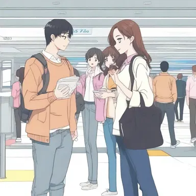 In the romantic comedy, the main characters had a heartwarming moment at the loading gate of the airport before saying their goodbyes.