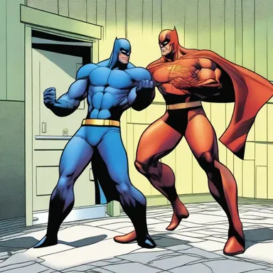 In the comic book series, the superhero works tirelessly to extradite the supervillain to a secure facility and prevent further havoc.