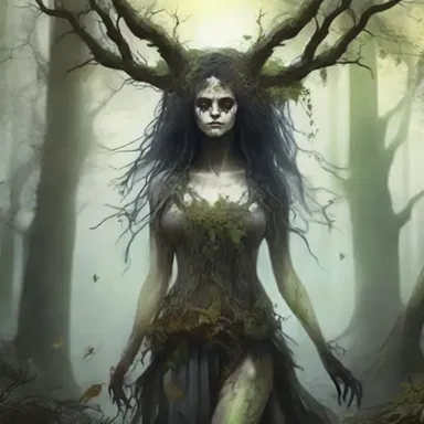 According to ancient mythology, the goddess of decay would bring putrescent plants to wither the forests and scare away the forest spirits.