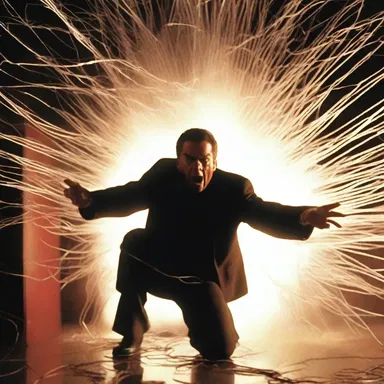 The action movie featured an intense scene where the hero had to unsnarl himself from a web of explosive wires.