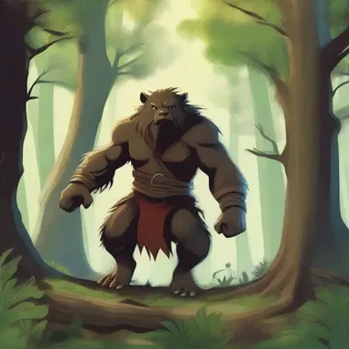 In the fantasy novel, the brave adventurer unsnarls themselves from the clutches of a menacing forest creature.