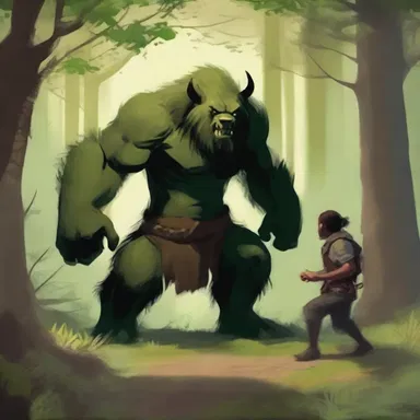 In the fantasy novel, the brave adventurer unsnarls themselves from the clutches of a menacing forest creature.