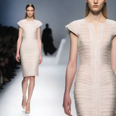 The designer created a unique dress inspired by the intricate patterns of a commissure, adding a touch of neuroscience to the runway.