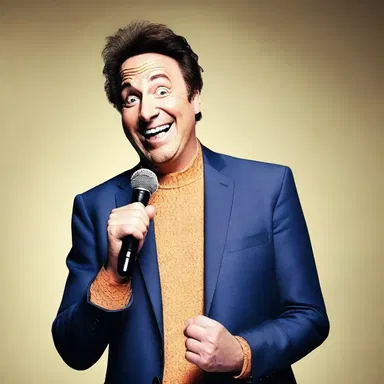 The comedian's cheerful demeanor and witty jokes spread cheerfulness throughout the audience.