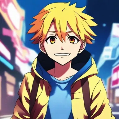The main character's vibrant personality and constant cheerfulness make him a favorite among anime fans.