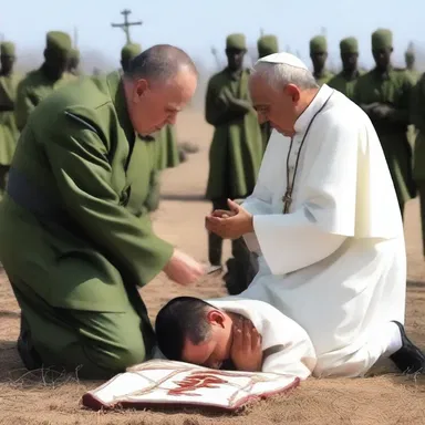The priest administered the last rites to the soldier in extremis.