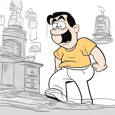 In the cartoon, the character came back to life just as he was in extremis.