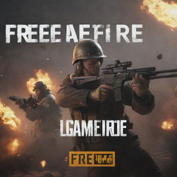 YouTube thumbnail featuring prominent visuals from the game 'Free Fire' and bold text overlay reading 'AWM MONTAGE'. The layout is attention-grabbing and energetic, designed for optimal viewability at small and large sizes