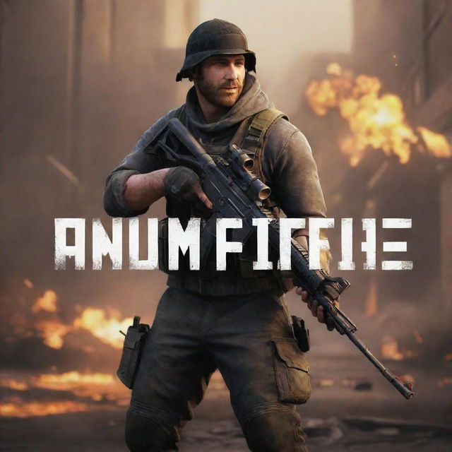 YouTube thumbnail featuring prominent visuals from the game 'Free Fire' and bold text overlay reading 'AWM MONTAGE'. The layout is attention-grabbing and energetic, designed for optimal viewability at small and large sizes