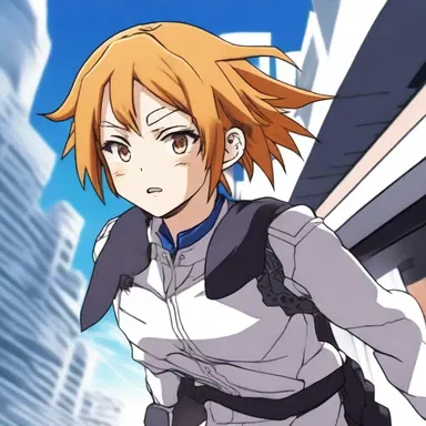 The anime character made an extemporaneous decision to save a fellow character from danger, showing courage and quick thinking in a critical moment.