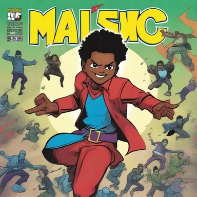 In the thrilling comic book series 'The Adventures of Maleo', our hero fights against villains to protect the world.